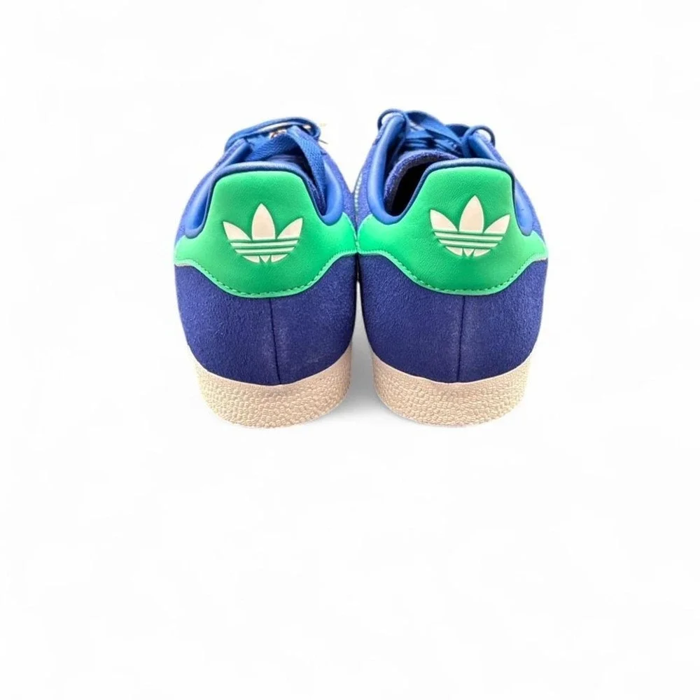 New men's blue and green Adidas Gazelle Sneakers Size 8 1/2